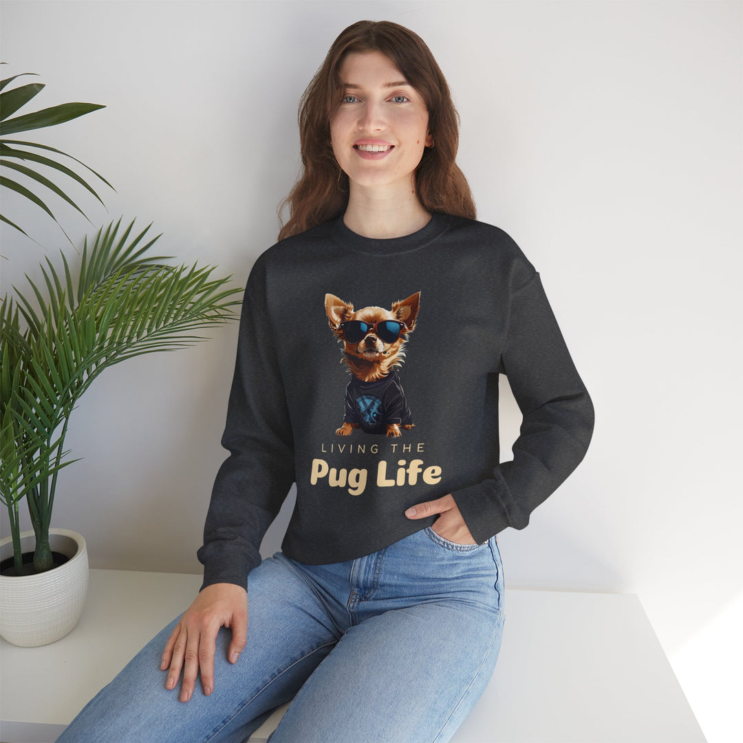 Pug Attitude Sweatshirt - Living The Pug Life