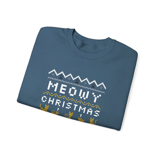 Meowy Christmas Cozy Cat Crewneck