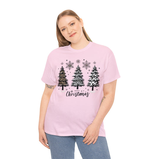 Snow Merry Christmas tree Unisex T Shirt - Wave Fusions