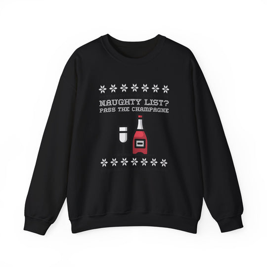 Naughty Champagne Holiday Sweatshirt