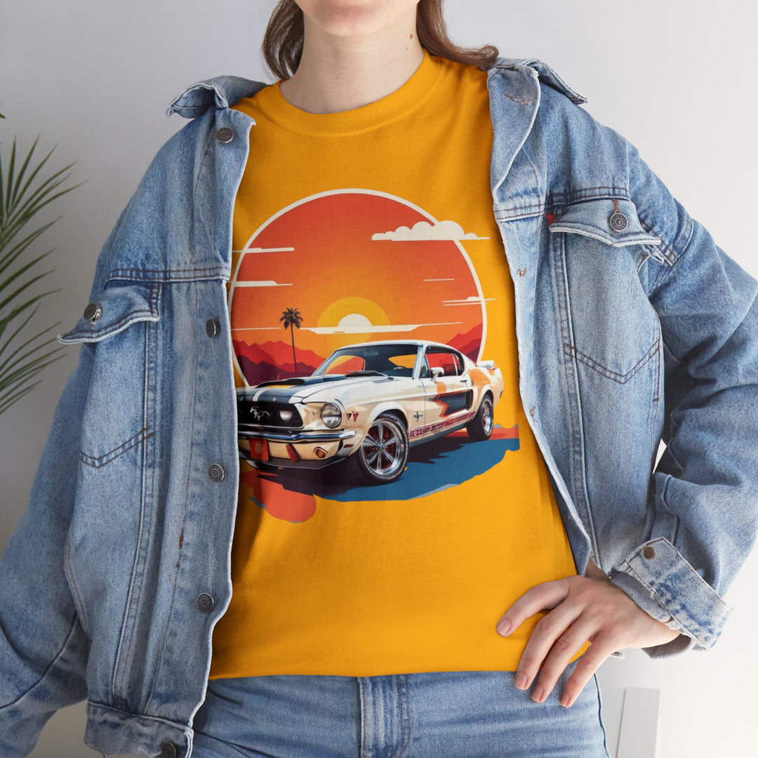 Sunset Muscle Car T-Shirt - Muscle Car Edition