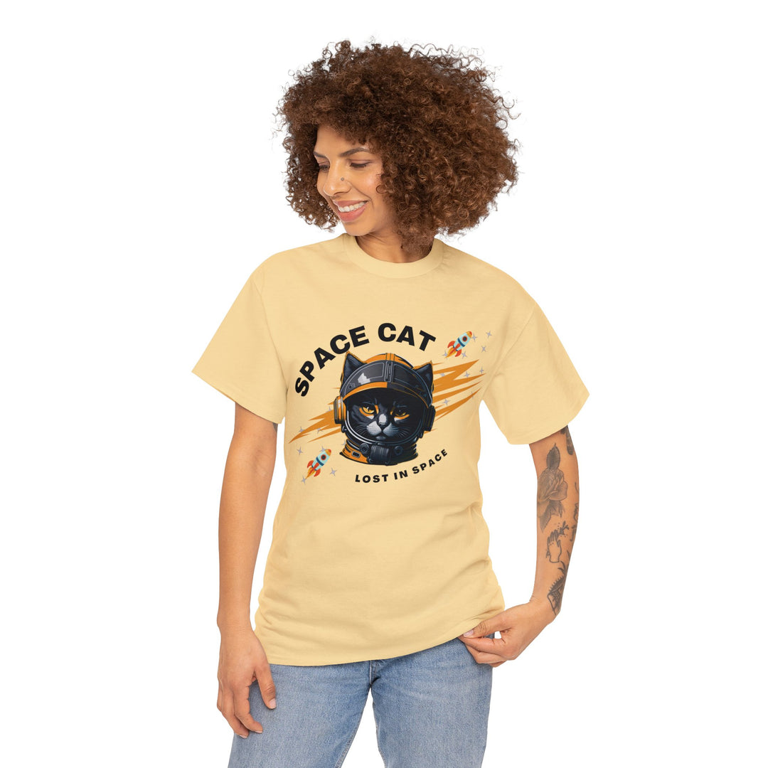 Space Cat Astronaut T-Shirt - Lost In Space