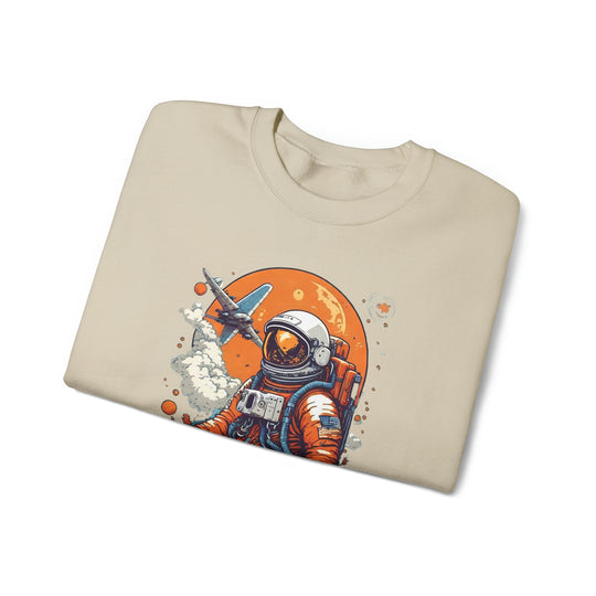 Retro Astronaut Unisex Sweatshirt - Wave Fusions