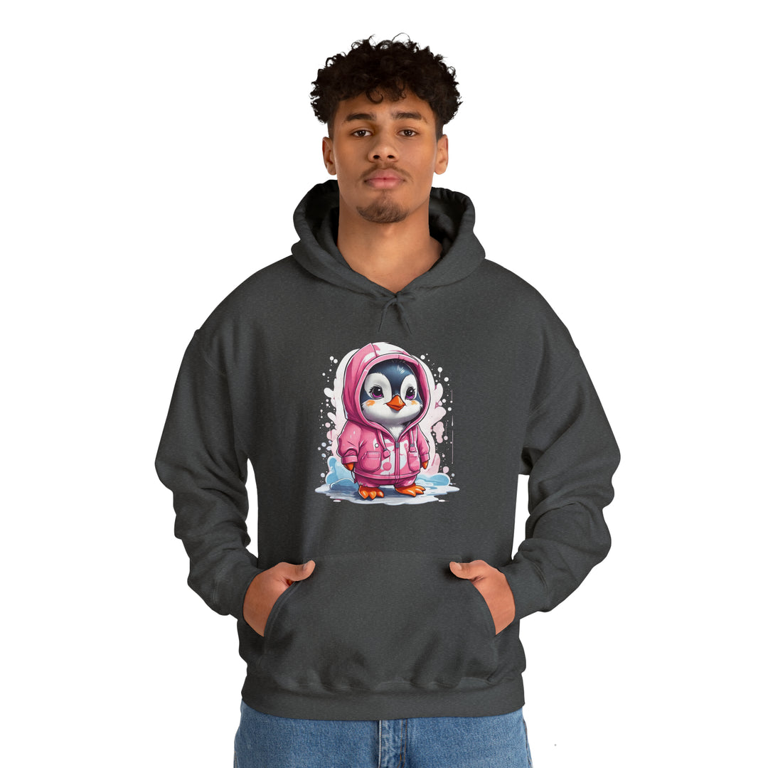 Penguin Unisex Heavy Blend™ Hooded Sweatshirt - Wave Fusions