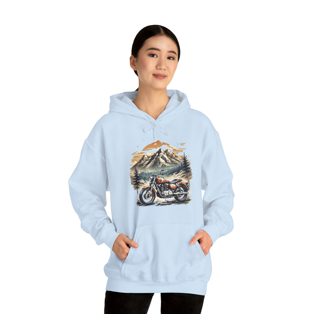 Highland Motorbike Unisex Hoodie - Wave Fusions