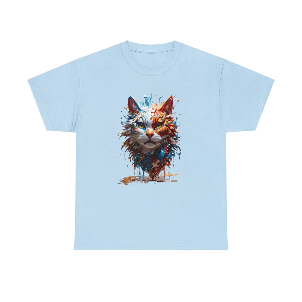 Marine Meow Aqua Purr T-shirt - Cat Splash