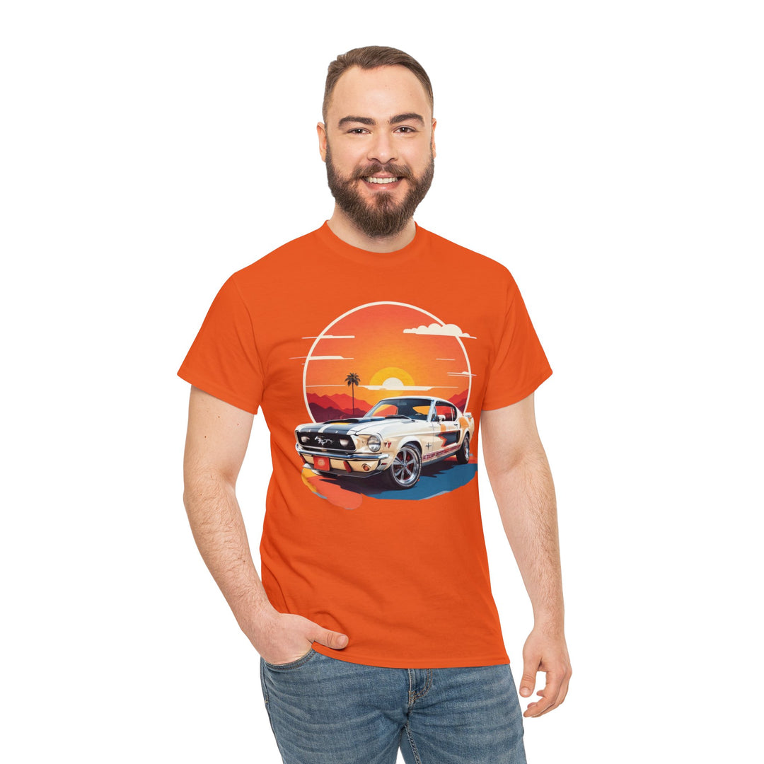 Sunset Muscle Car T-Shirt - Muscle Car Edition