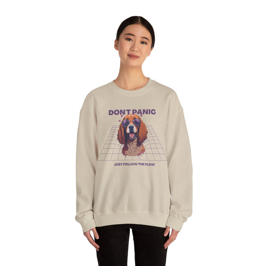 Don't Panic Just Follow The Flow Dog Sweatshirt - Chill Wear