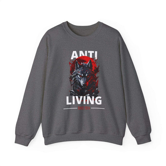 Anti-Living Wolf Sweatshirt - Dark Rebel Attire