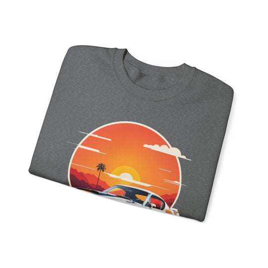 Sunset Muscle Car Sweatshirt - Muscle Car Edition