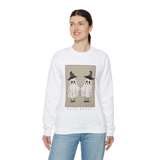 Cute Ghost Unisex Heavy Blend™ Crewneck Sweatshirt