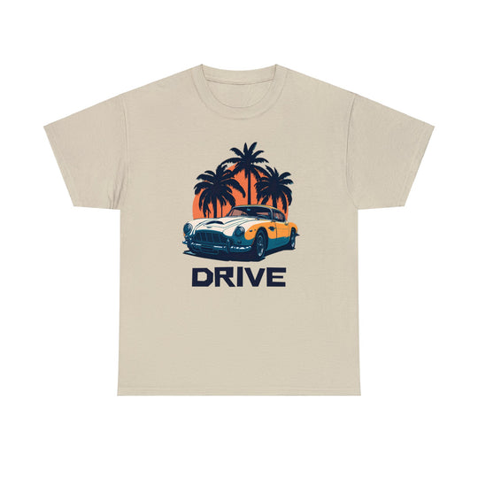 Drive in Paradise Classic Car Tropical T-shirt - Classic Sports Car Series