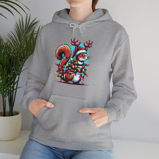 Christmas Squirrel Unisex Hoodie - Wave Fusions