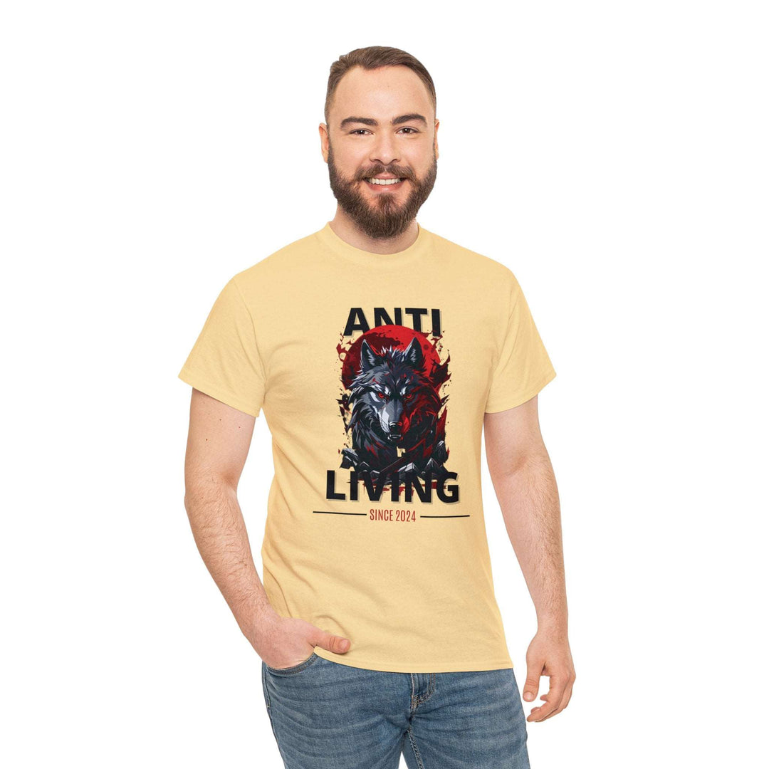 Anti-Living Wolf T-shirt - Dark Rebel Attire