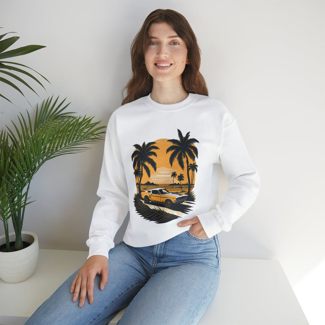 Vintage Car Unisex Heavy Blend Crewneck Sweatshirt - Wave Fusions