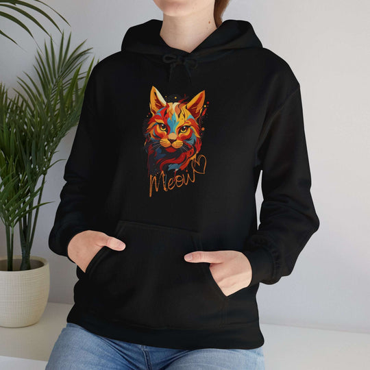 Abstract Meow Cat Hoodie - Palette of Purr