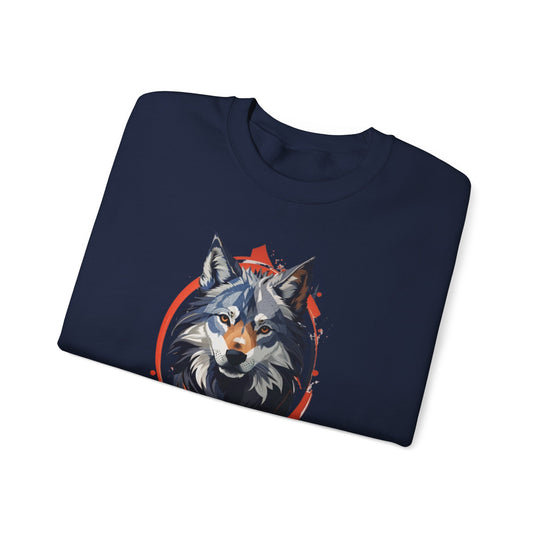 Alpha Wolf Crest Sweatshirt - Wilderness Royalty