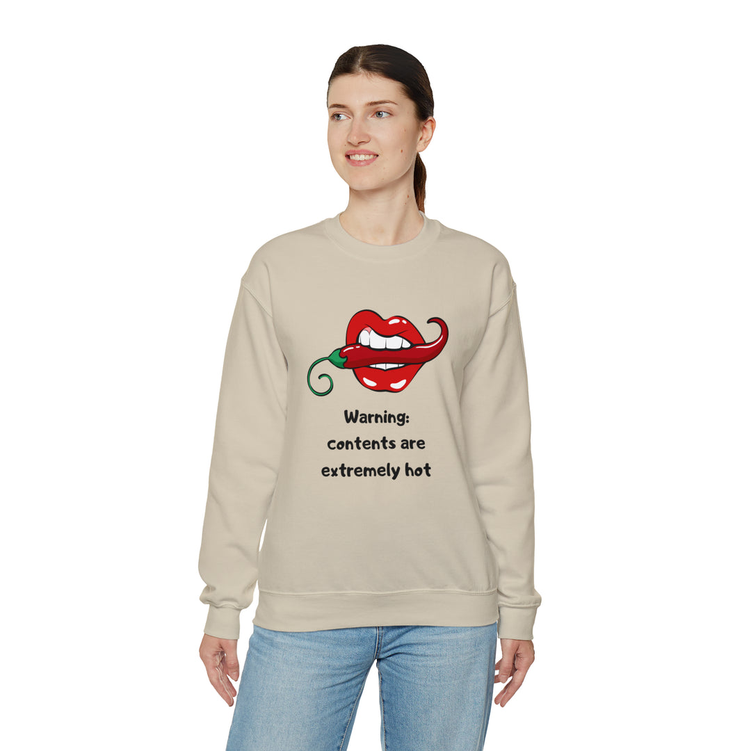 Warning Unisex Heavy Blend™ Crewneck Sweatshirt - Wave Fusions