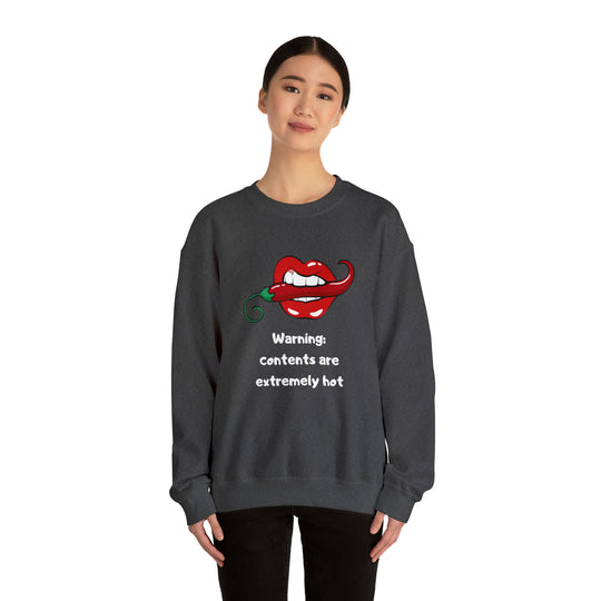 Warning Unisex Heavy Blend™ Crewneck Sweatshirt - Wave Fusions