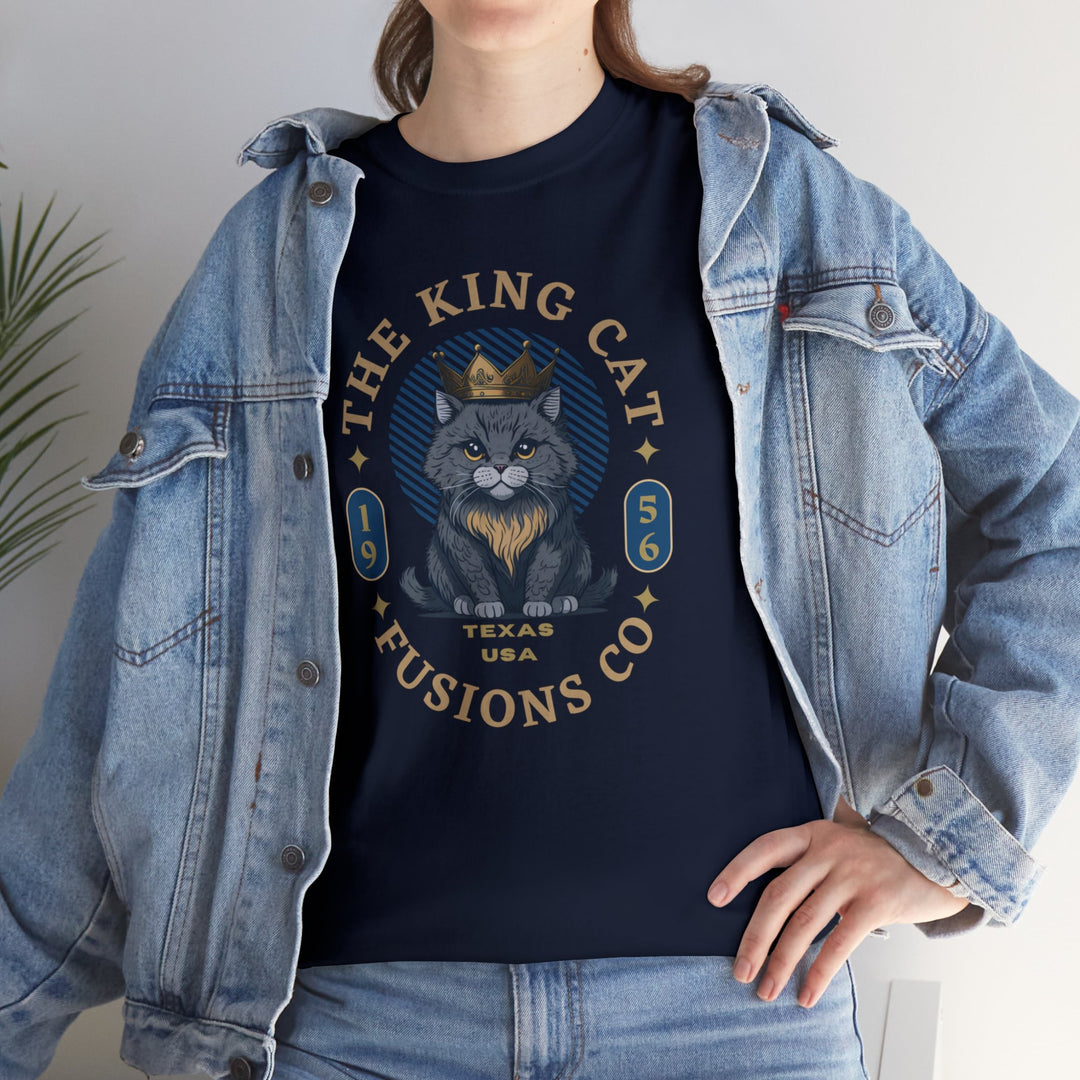 The King Cat T-Shirt - Royal Feline Series