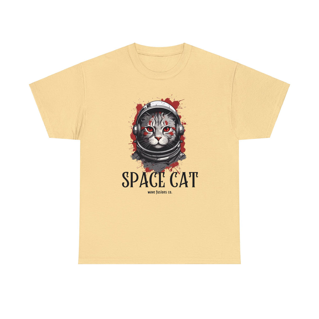 Cosmic Cat Spacewalk Astronaut T-shirt