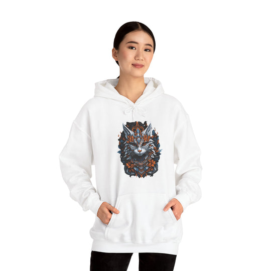 Tribal Majesty Cat Spirit Hoodie - Ancient Spirit Series