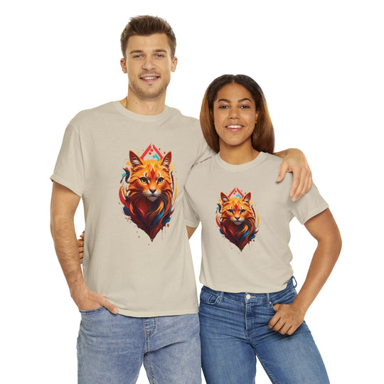 Flame Spirit Cat T-Shirt - Wildfire Whiskers