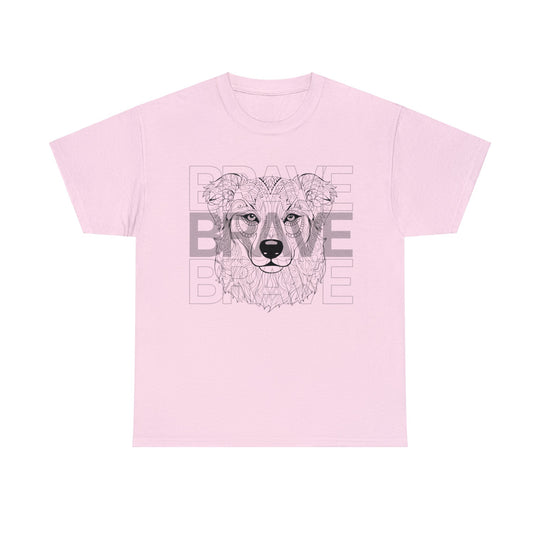 Brave Dog Tribal Canine T Shirt - Mythical Mutt