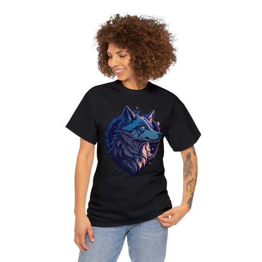 Lone Wolf Majesty T-shirt - Vibrant Wilderness