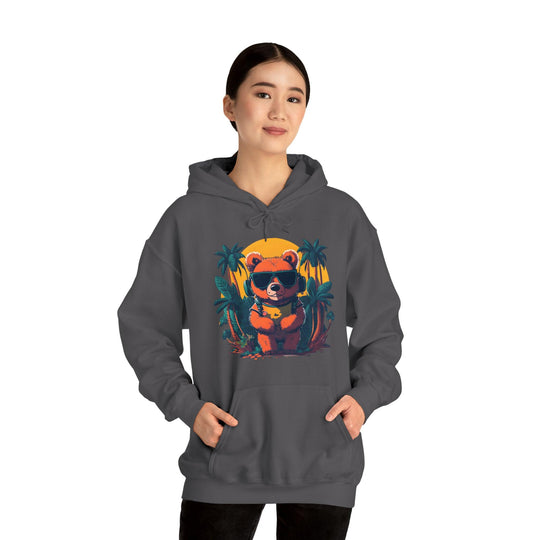 Brown Bear Heavy Blend™ Hooded Sweatshirt - Wave Fusions