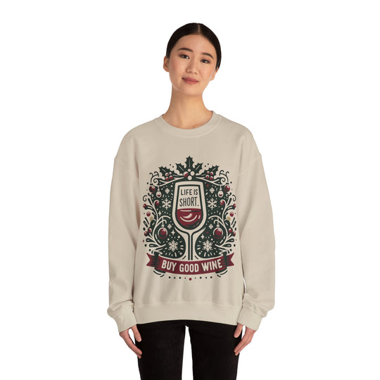 Buy Good Wine Unisex Sweatshirt - Wave Fusions