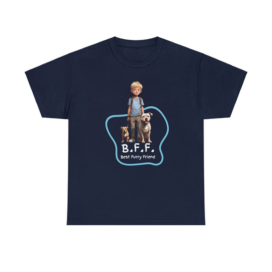 Best Furry Friend in City Lights Dog T-shirt -Bffs