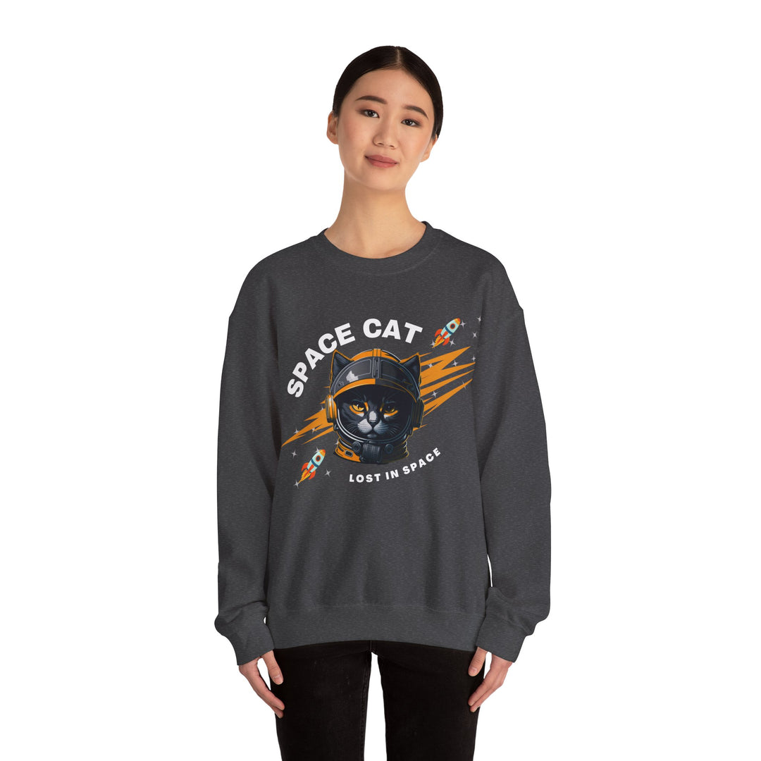 Space Cat Astronaut Sweatshirt - Lost In Space