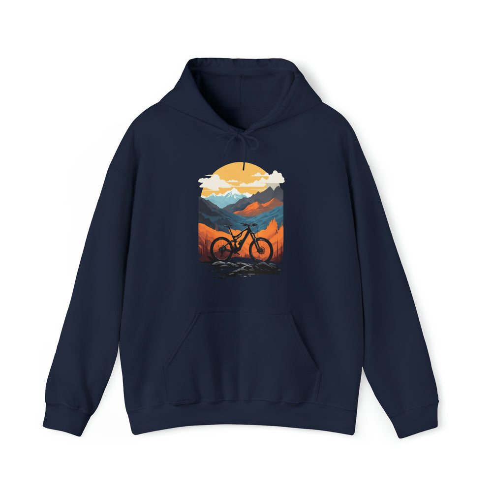 Mountain Bike Unisex Hoodie - Wave Fusions