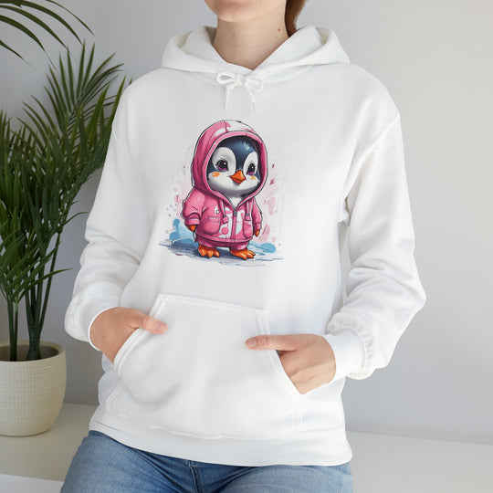 Penguin Unisex Heavy Blend™ Hooded Sweatshirt - Wave Fusions