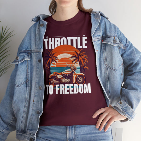 Throttle To Freedom Unisex T Shirt - Wave Fusions