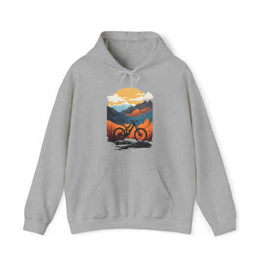 Mountain Bike Unisex Hoodie - Wave Fusions