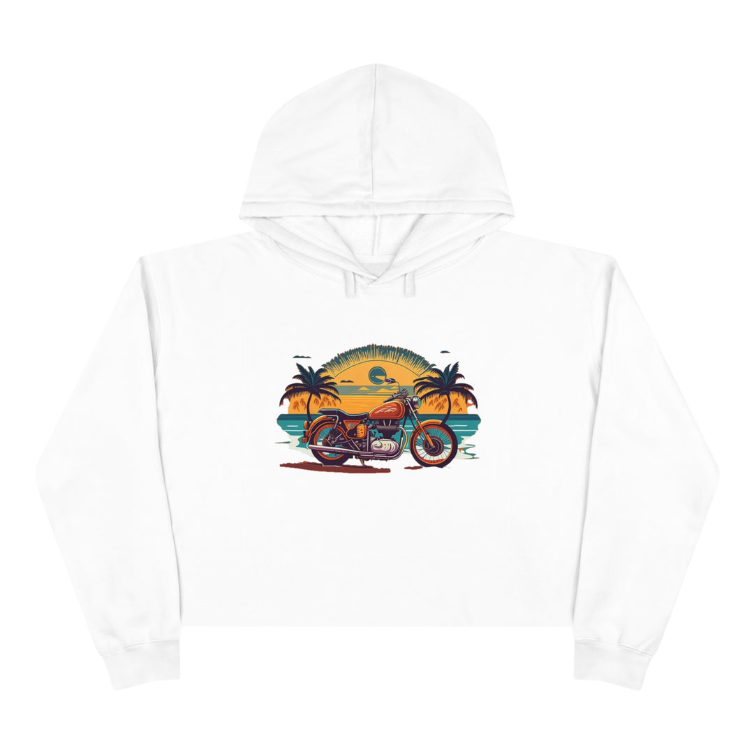 Vintage Crop Hoodie - Wave Fusions