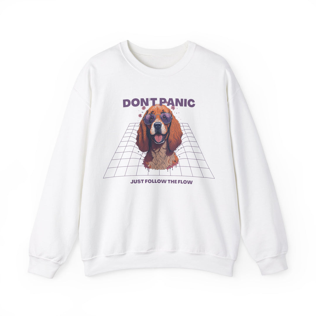 Don't Panic Just Follow The Flow Dog Sweatshirt - Chill Wear