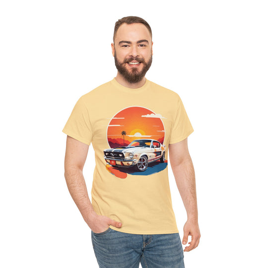 Sunset Muscle Car T-Shirt - Muscle Car Edition