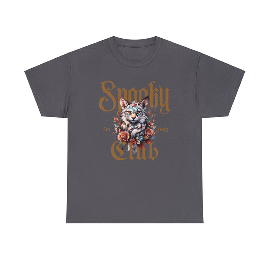 Spooky Club Floral Feline Cat T-Shirt - Spooky Club Charm