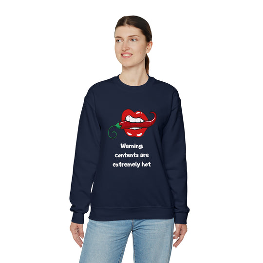 Warning Unisex Heavy Blend™ Crewneck Sweatshirt - Wave Fusions