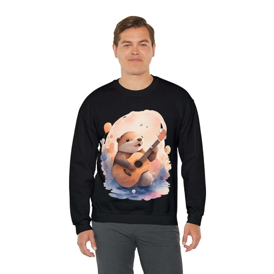 Hamster with Guitar Heavy Blend™ Crewneck Sweatshirt