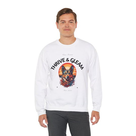 Urban Vista German Shepherd Dog Sweatshirt - Guardian of the City