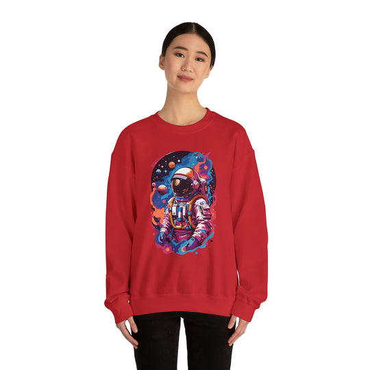 Cosmic Voyager Astronaut Unisex Sweatshirt - Wave Fusions