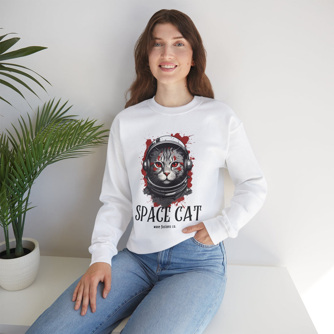 Cosmic Cat Spacewalk Astronaut Sweatshirt