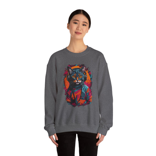 Rhythm and Purr Cat Sweatshirt - Tune In Style