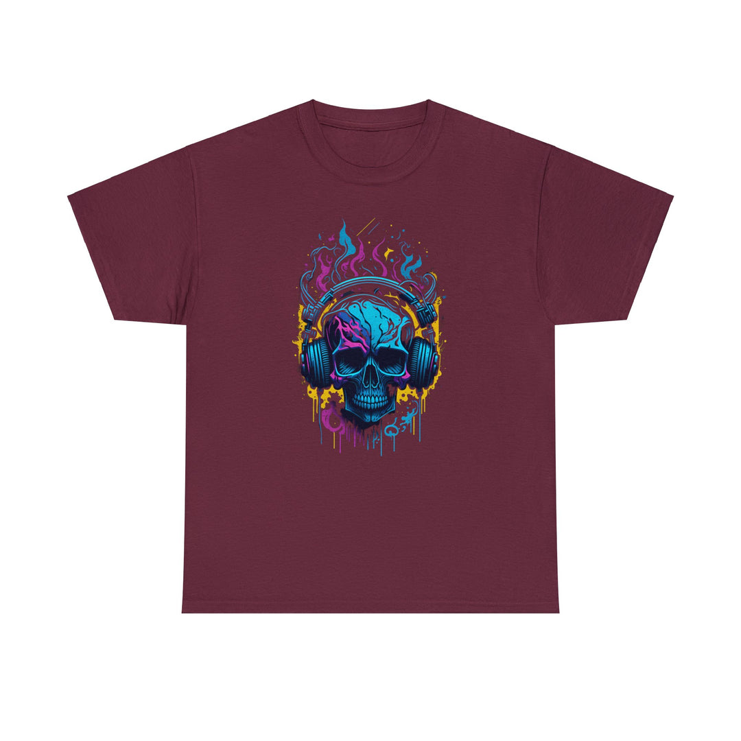 Rocking Skull Unisex Heavy Cotton Tee - Wave Fusions