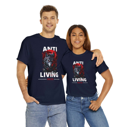 Anti-Living Wolf T-shirt - Dark Rebel Attire