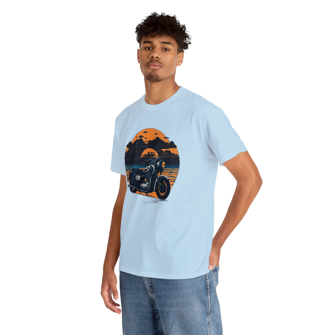 Vintage Bike Unisex Heavy Cotton Tee - Wave Fusions